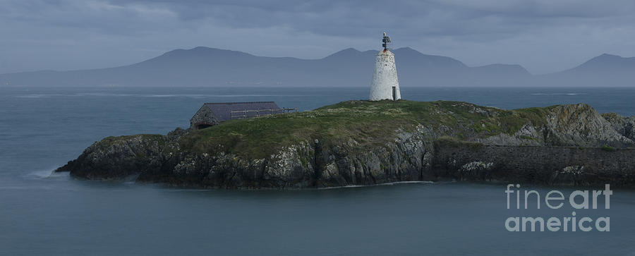 Twr Bach lighthouse 2 panoramic Photograph by Steev Stamford