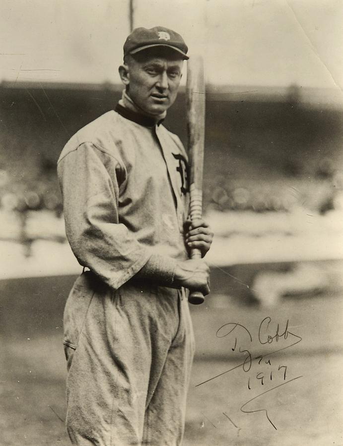 Ty Cobb Photograph - Ty Cobb  poster by Gianfranco Weiss