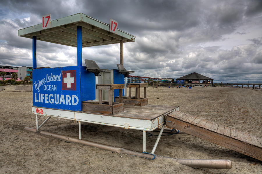 Georgia Photograph - Tybee Island Lifeguard Stand by Peter Tellone
