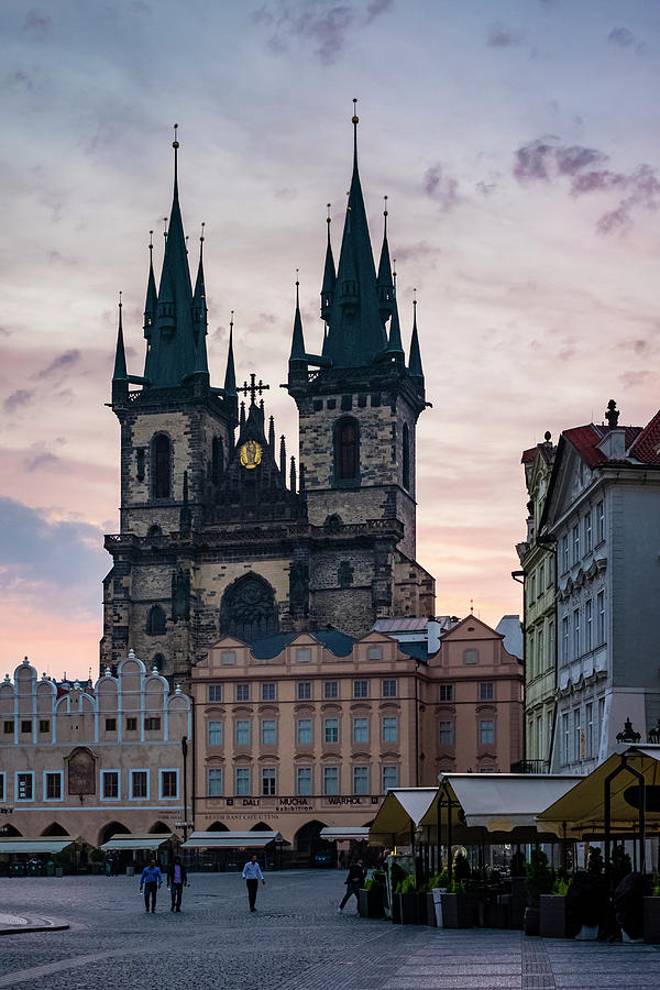 Architecture Photograph - Tyn Cathedral On Old Town Square by Jason Langley