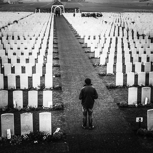 Commonwealth Photograph - Tyne Cot War Cemetery, Belgium by Mattias Pruym