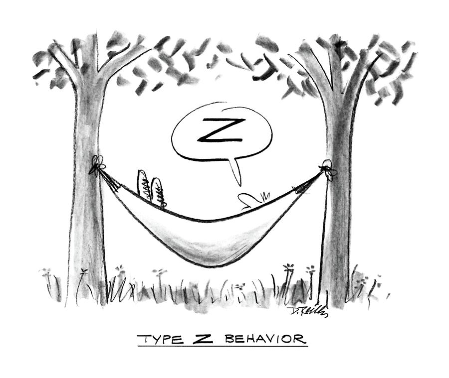Type Z Behavior Drawing by Donald Reilly