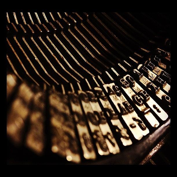 Typewriter Photograph - #typewriter by Christine Hooley