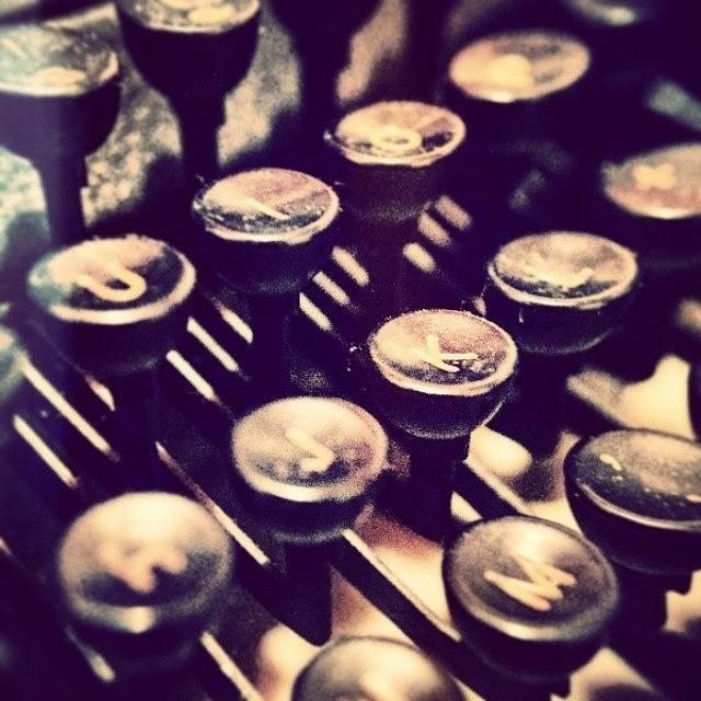 Vintage Photograph - #typewriter #keyboard by Katalina Fuentes
