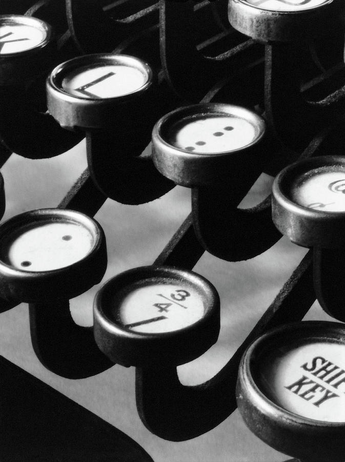 Typewriter Keys, 1921 Photograph by Granger
