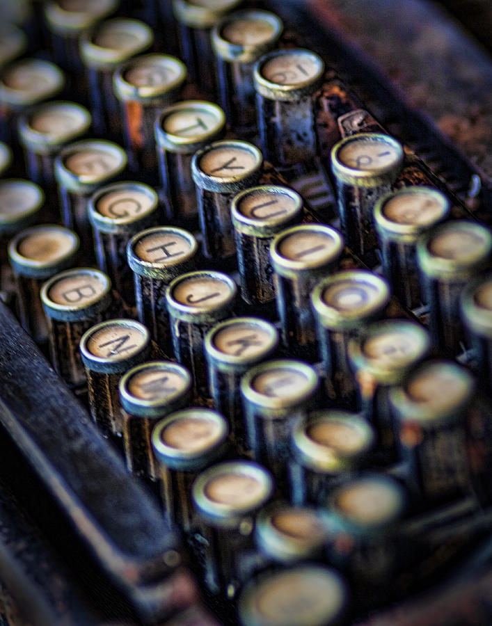 Typewriter Keys Photograph by David and Carol Kelly