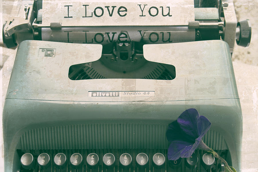 Typewriter Love Photograph by Georgia Clare