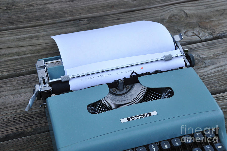 Typewriter message Photograph by Joanne McCurry