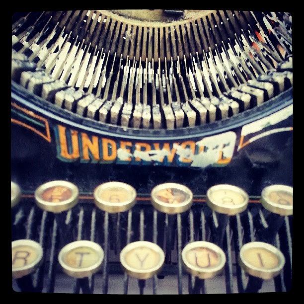 Machine Photograph - #typewriter #steampunk #writing by Devin Muylle