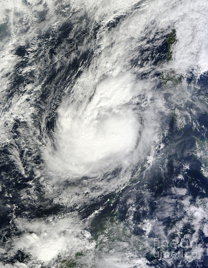 Typhoon Bopha Over The South China Sea Photograph by Stocktrek Images ...