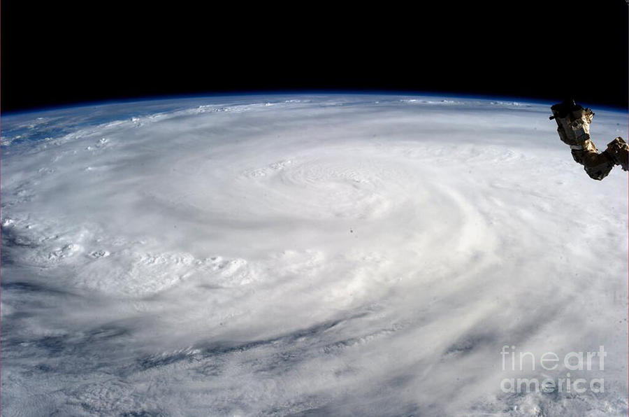 Typhoon Haiyan- Iss Photo-2013 Photograph by Science Source