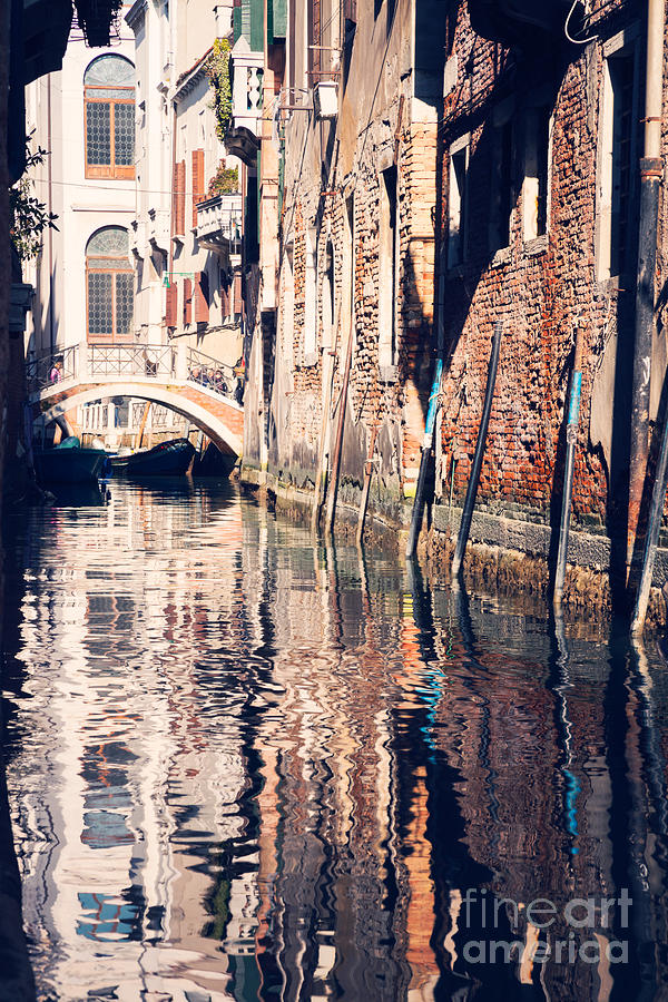 Typical canal in Venice - Italy Photograph by Matteo Colombo