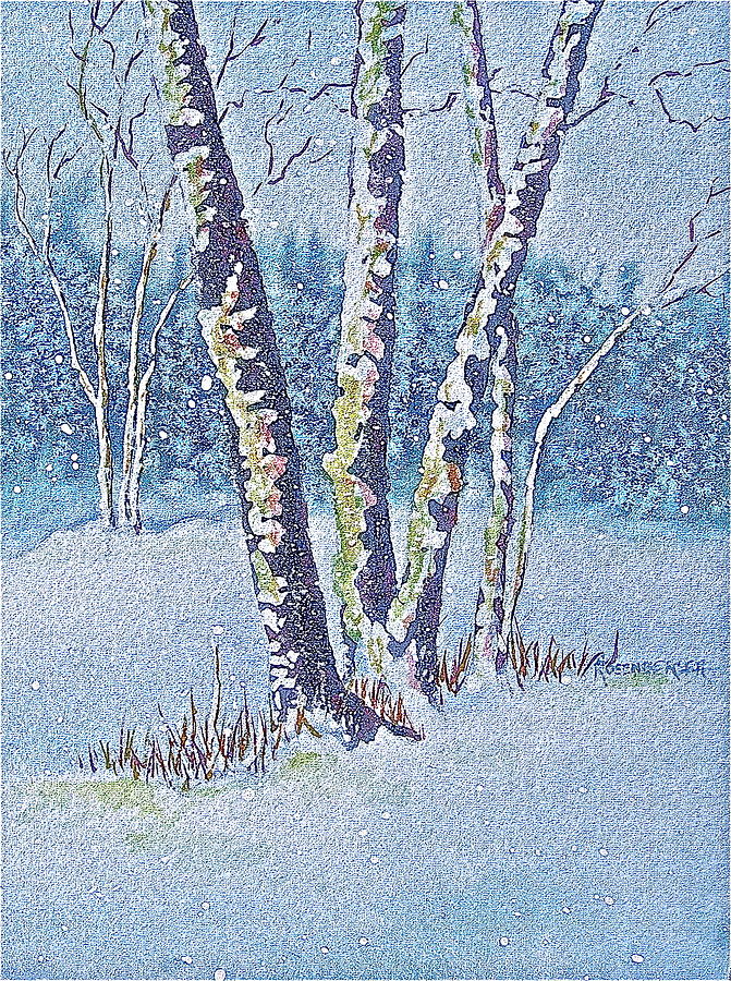 Typical February Day Painting by Carolyn Rosenberger