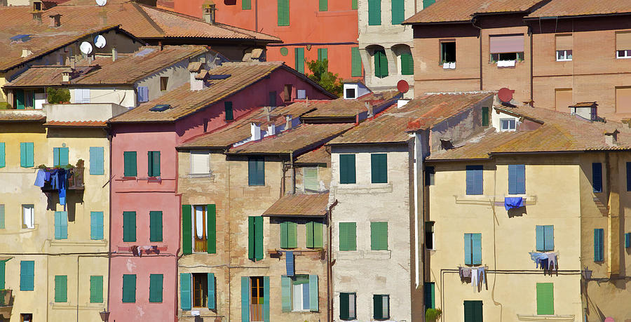 Typical Homes in Tuscany on a Warm Sunny Day Photograph by David Letts