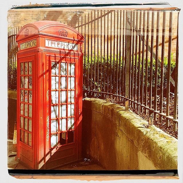 London Photograph - Typical Old #london Phone Booth, A by Niels Koschoreck