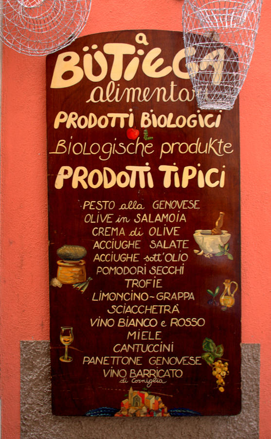 Typical Products in Cinque Terre Photograph by Caroline Stella