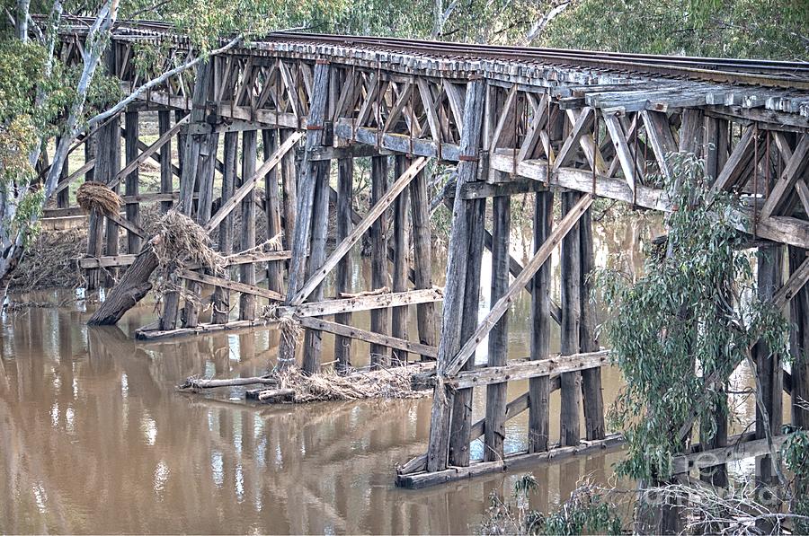 Typical Timber Truss and Trestle Arrangement Photograph by Peter Kneen