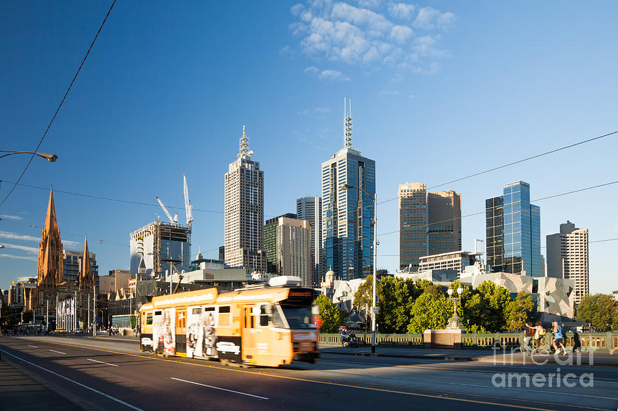 Typical tram in Melbourne Australia Photograph by Matteo Colombo