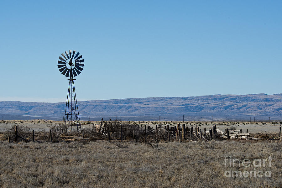 Typical West Texas Windmill Photograph by David Arment
