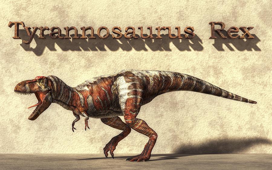 Jurassic Park Digital Art - Tyrannosaurus by Daniel Eskridge