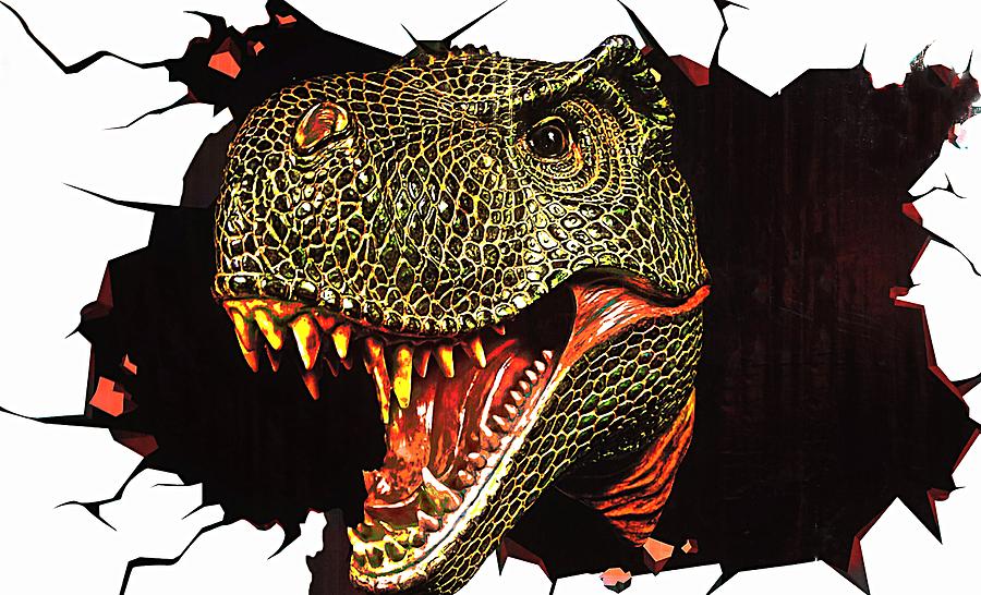 Tyrannosaurus Rex Digital Art by Ian Gledhill