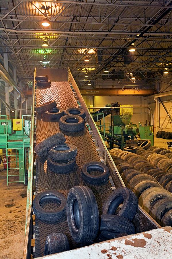 Tyre Recycling Facility Photograph by Jim West