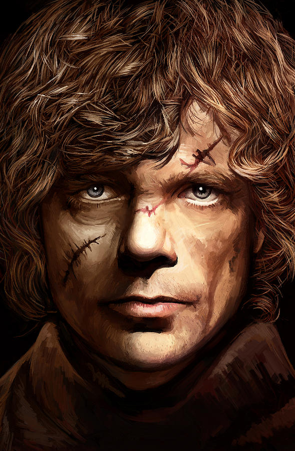 Tyrion Lannister - Peter Dinklage Game of Thrones Artwork 2 Painting by Sheraz A