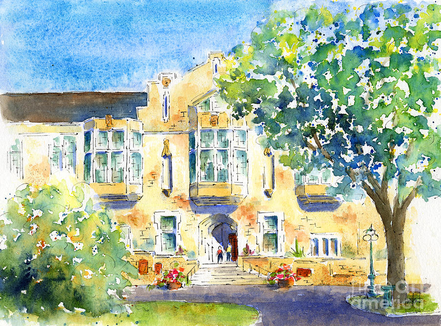 U of S College Building Painting by Pat Katz