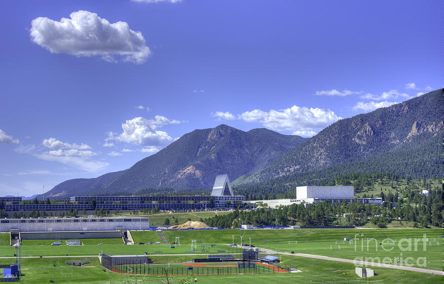 United States Air Force Academy Photograph - U S A F Academy Practice Fields by David Bearden