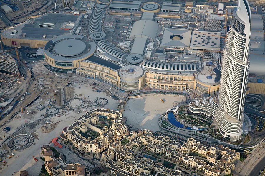 Architecture Photograph - Uae, Dubai Aerial Of Dubai Mall by Jaynes Gallery