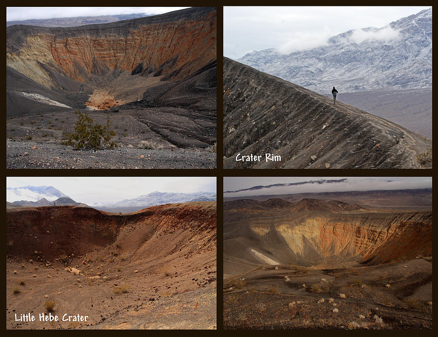 Landscape Photograph - Ubehebe Crater Collage by David Salter