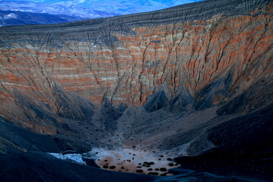 Ubehebe Crater Twilight  Photograph by Ed Riche