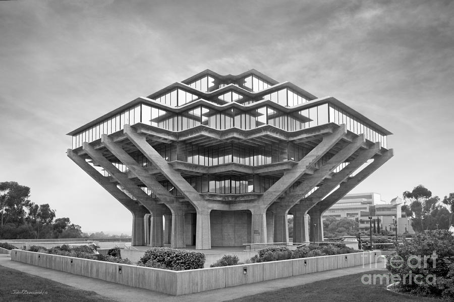 University of California San Diego Geisel Library  Photograph by University Icons