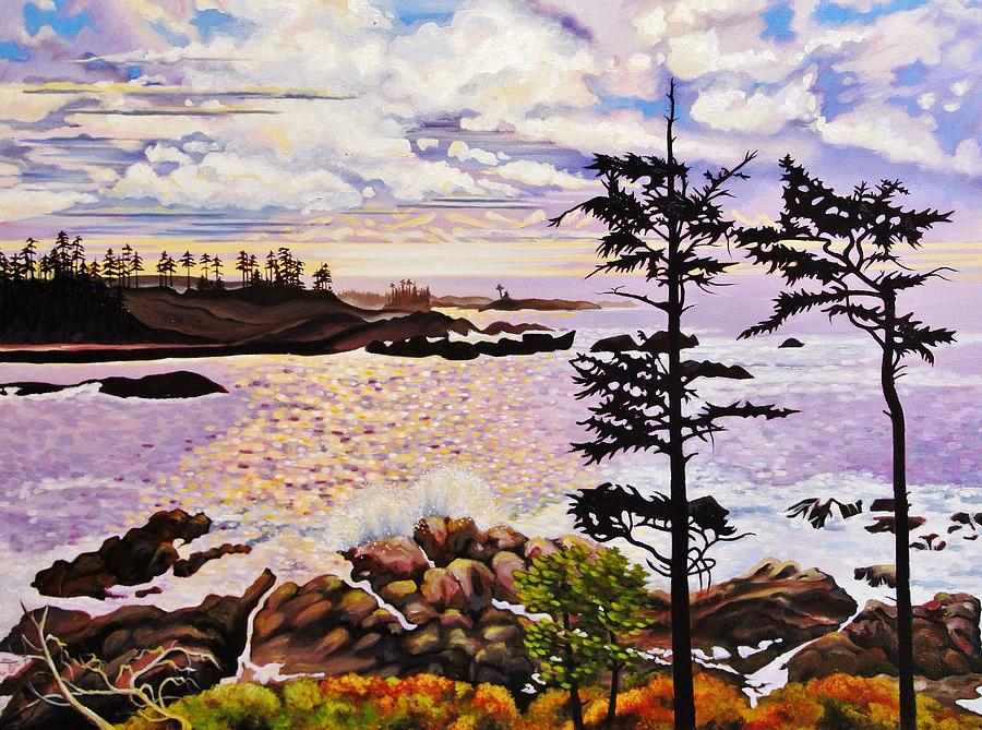 Ucluelet in December Painting by Elissa Anthony