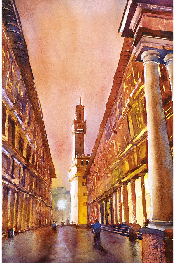 Uffizi- Florence Painting by Ryan Fox