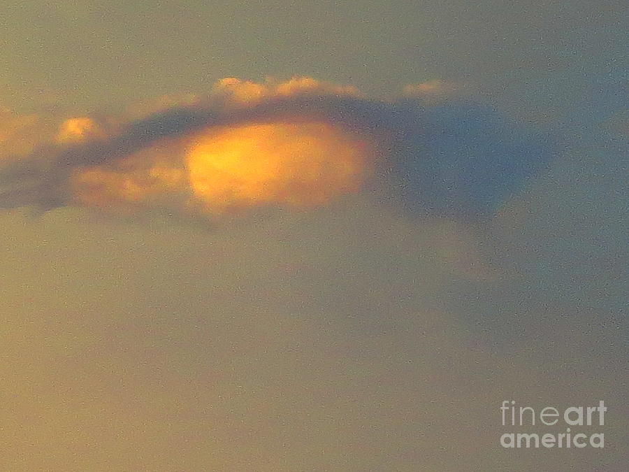 UFO Cloud at Sunset Photograph by Robert Birkenes