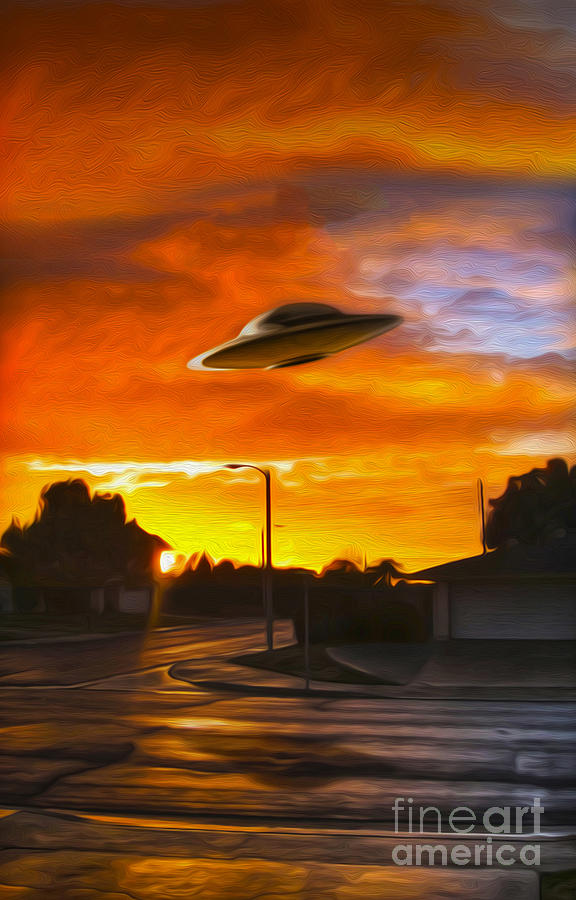 Ufo Painting - UFO by Gregory Dyer