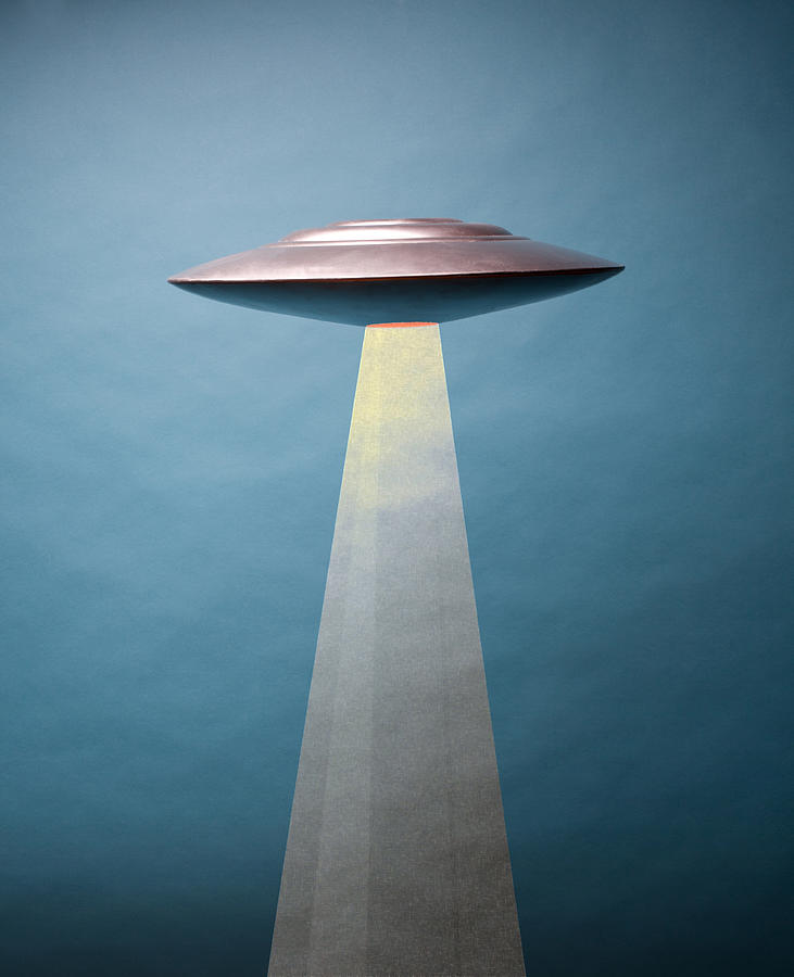 Ufo Shooting Teleporting Beam Photograph by William Andrew
