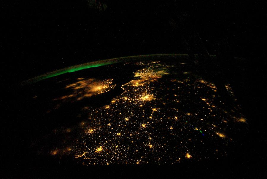 Uk And Europe At Night From Space Photograph by Nasa/science Photo Library
