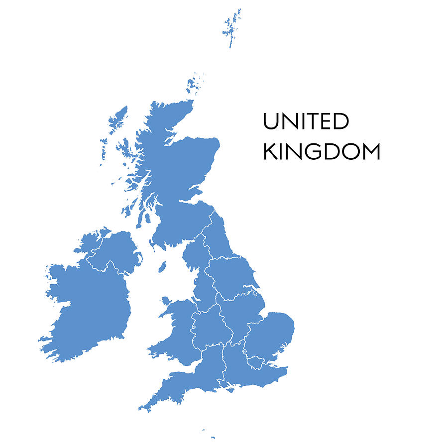 UK map Drawing by Calvindexter