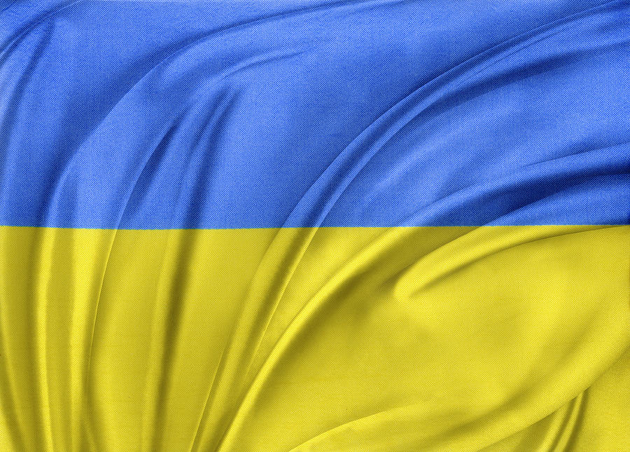 Ukrainian flag Photograph by Les Cunliffe