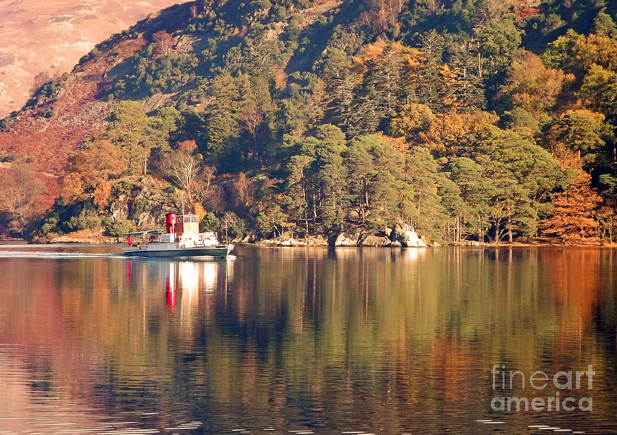 Boat Photograph - Ullswater steamer by Linsey Williams