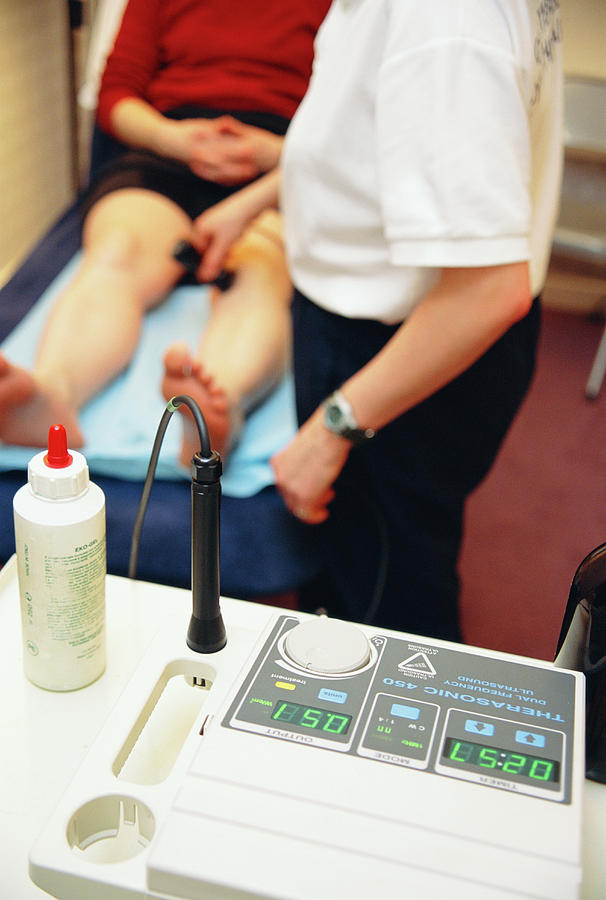 Ultrasound Physiotherapy Photograph by Antonia Reeve/science Photo Library
