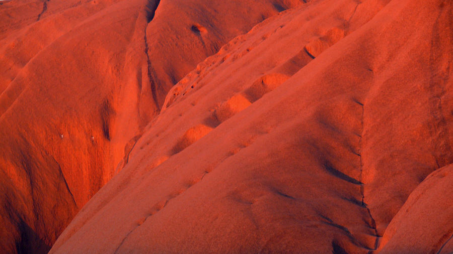 Sunset Photograph - Uluru 1 by Evelyn Tambour