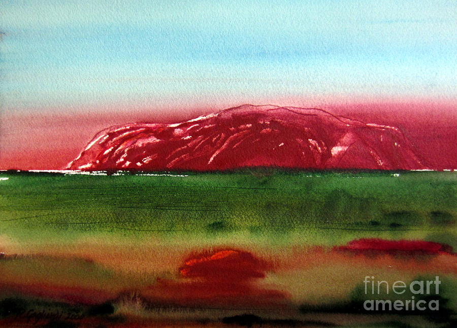 Uluru Australia NT Painting by Roberto Gagliardi