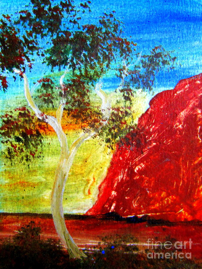 Uluru Ayers Rock Australia Painting by Roberto Gagliardi