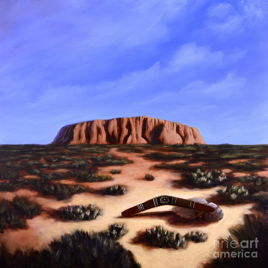 Uluru Painting by Ric Nagualero