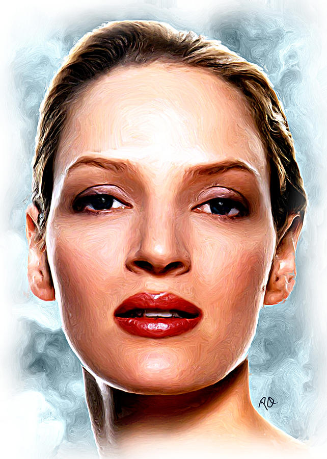 Uma Thurman Painting by Paul Quarry - Fine Art America