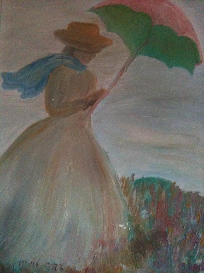 Umbrella Painting by Clare Ventura