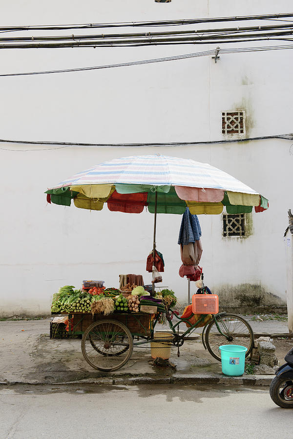 Umbrella Over Fruit Cart On City Street Photograph by Cultura Exclusive/matt Dutile Umbrella Over Fruit Cart On City Street Photograph by Cultura Exclusive/matt Dutile